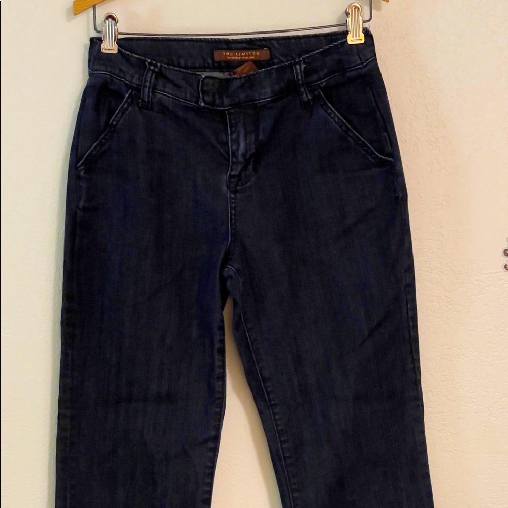 The Limited Wide Leg Cuffed Jeans